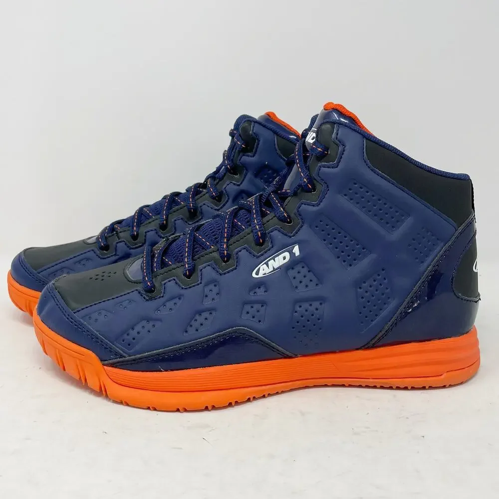 AND1 Show Out Basketball Shoes Blue Black Orange Youth Boys Size 6 *NO INSOLES*